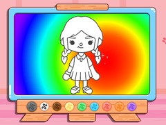 Гульня Coloring Book: Toca Boca Girl