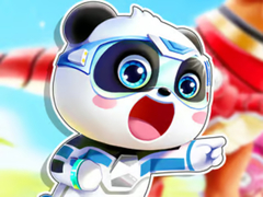 Гульня Jigsaw Puzzle: Baby Panda Robot Team