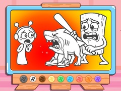 Гульня Coloring Book: Sprunki VS Tung Tung Sahur