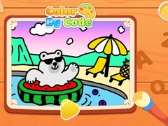 Гульня Color By Code: Polar Bear
