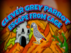 Гульня Clever Grey Parrot Escape from Cage