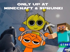 Гульня Only Up At Minecraft & Sprunki