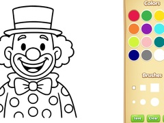 Гульня Clown Coloring Book