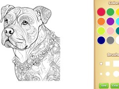 Гульня Dog Coloring Book for Adults