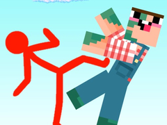 Гульня Red Stickman vs Craftmans