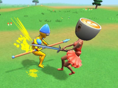 Гульня Ragdoll Arena! Fun Spear Battle!