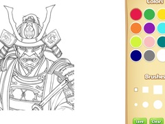 Гульня Samurai Coloring Book