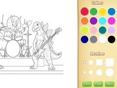 Гульня Dinosaur Coloring Book For Kids