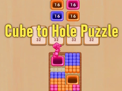 Гульня Cube to Hole Puzzle