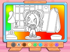 Гульня Coloring Book: Avatar Girl Dress Up Shopping