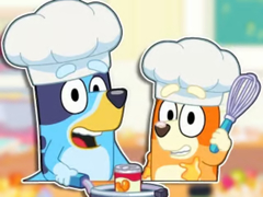 Гульня Jigsaw Puzzle: Bluey & Bingo Fancy Cooking