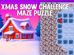Гульня Xmas Snow Challenge Maze Puzzle