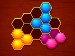 Гульня Hexa Block: Honey Cells