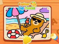 Гульня Color By Code: Chill Bear