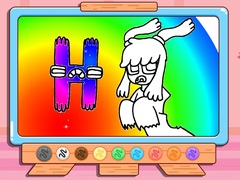 Гульня Coloring Book: Alphabet Lore H