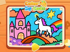 Гульня Color By Code: Rainbow Unicorn