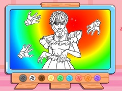 Гульня Coloring Book: Wednesday Addams Dancing