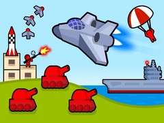 Гульня Bomber Plane: 2D Air Strike