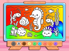 Гульня Coloring Book: Kawaii Sea Animals