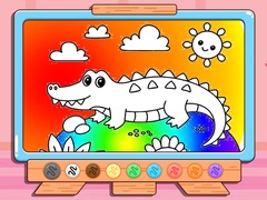 Гульня Coloring Book: Crocodile