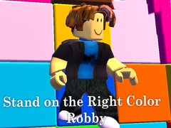 Гульня Stand on the Right Color Robby