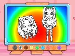 Гульня Coloring Book: Mira Kpop Demon Hunters