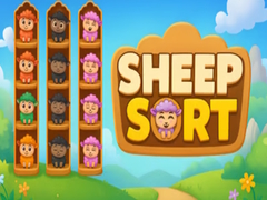 Гульня Sheep Sort