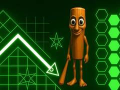 Гульня Tung Tung Sahur in Geometry Dash