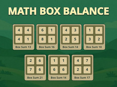 Гульня Math Box Balance