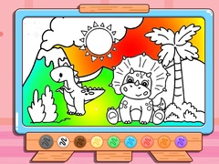 Гульня Coloring Book: Jurassic Dinosaurs