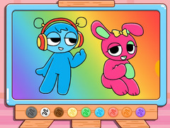 Гульня Coloring Book: Sprunki Pinki & Oren