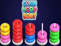 Гульня Color Hoop Sort