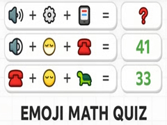 Гульня Emoji Math Quiz