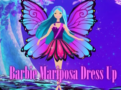 Гульня Barbie Mariposa Dress Up
