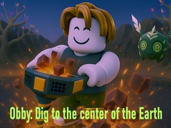 Гульня Obby: Dig to the center of the Earth