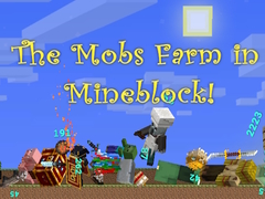 Гульня The Mobs Farm in Mineblock!
