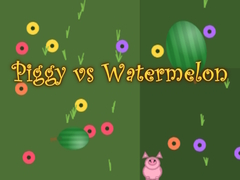 Гульня Piggy vs Watermelon