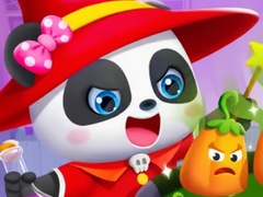 Гульня Jigsaw Puzzle: Baby Panda Pumpkin Pot