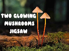 Гульня Two Glowing Mushrooms Jigsaw