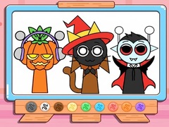 Гульня Coloring Book: Incredibox Sprunki Halloween