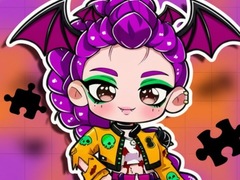 Гульня Jigsaw Puzzle: Kpop Star Girls' Halloween