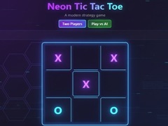 Гульня Neon Tic-Tac-Toe