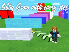 Гульня Obby Grow with every step