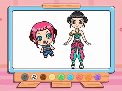 Гульня Coloring Book: Zoey Kpop Demon Hunters