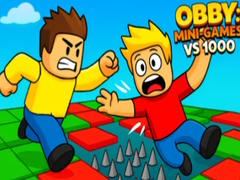 Гульня Obby: Mini-Games VS 1000