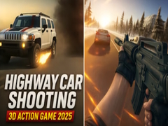 Гульня Highway Car Shooting 3D Action Game 2025