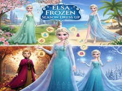 Гульня Elsa Frozen Season Dress Up
