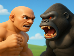 Гульня Men Vs Gorillas