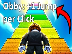 Гульня Obby: +1 Jump per Click