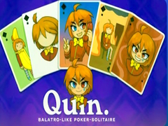 Гульня Quin. Balatro-like poker-solitaire